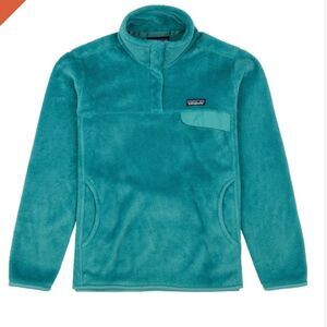 Patagonia Women’s Re-Tool Snap-T Fleece Pullover sweater Teal size large